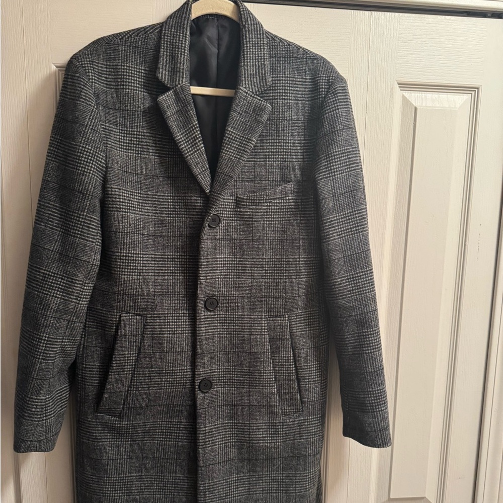 Men’s H&M Houndstooth Peacoat